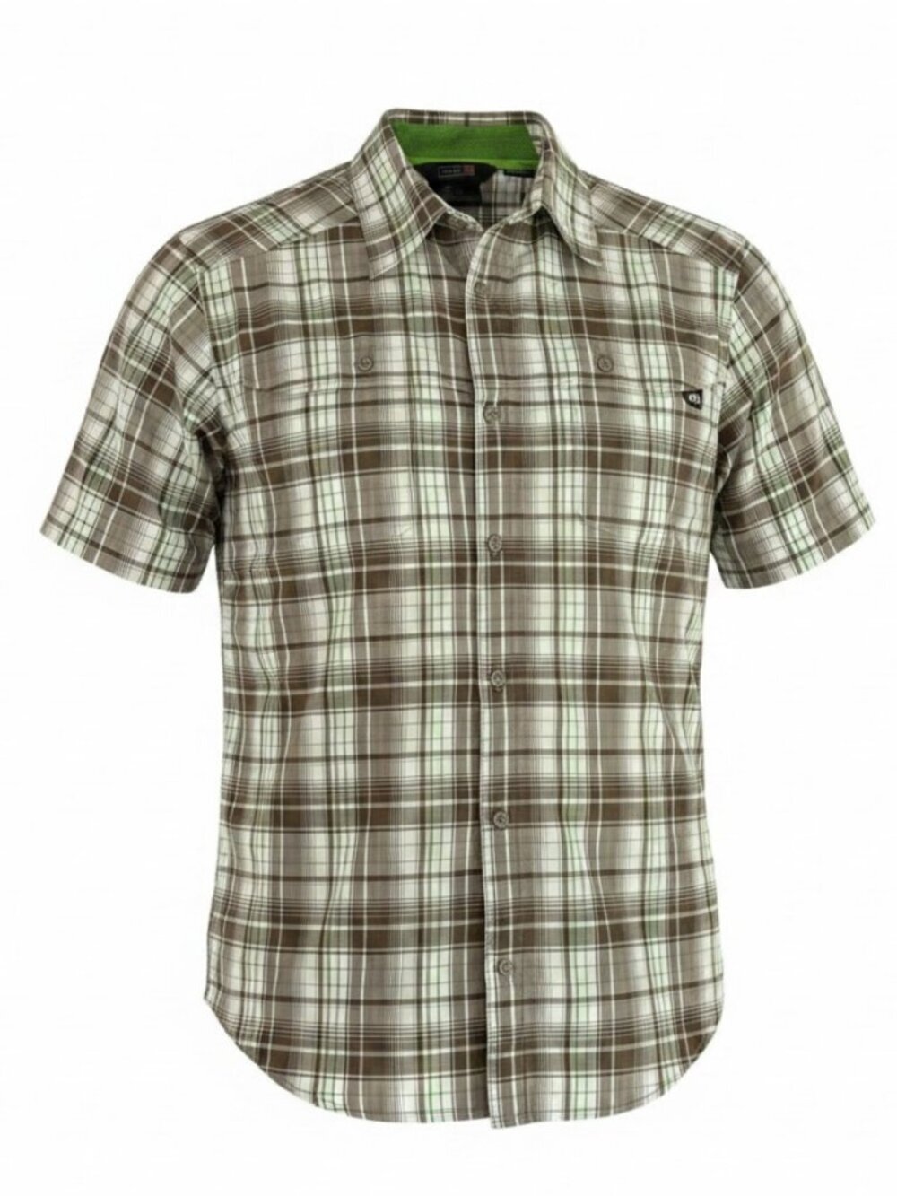 MILLET Plaid Performance technical Hiking Shirt brown – medium